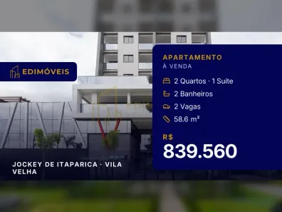 Apartamento com 2 Quartos à venda, 58m² no Jockey de Itaparica, Vila Velha