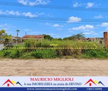 Lote/Terreno à venda, 300m² no Praia do Ervino, São Francisco do Sul