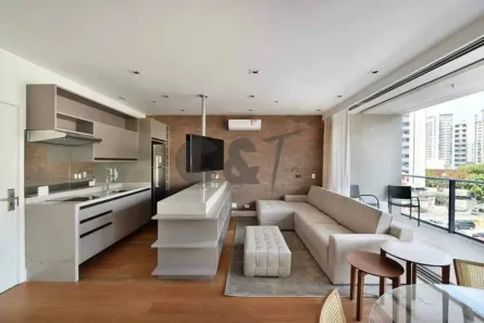 Apartamento com 1 Quarto para venda ou aluguel, 62m² no Vila Olímpia, São Paulo