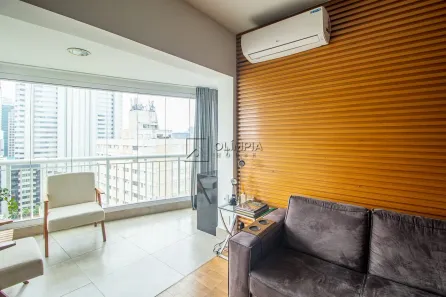Apartamento com 1 Quarto para alugar, 58m² no Cidade Monções, São Paulo