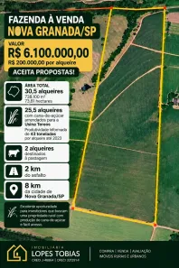 Fazenda/Sítio à venda, 738100m² no Centro, Nova Granada