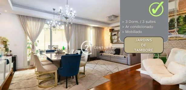 Apartamento com 3 Quartos à venda, 123m² no Tamboré, Santana de Parnaíba