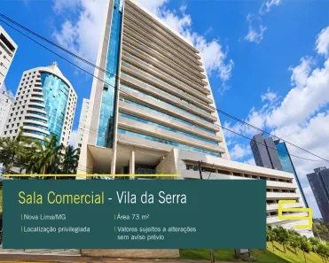 Sala Comercial para alugar, 73m² no Vila da Serra, Nova Lima