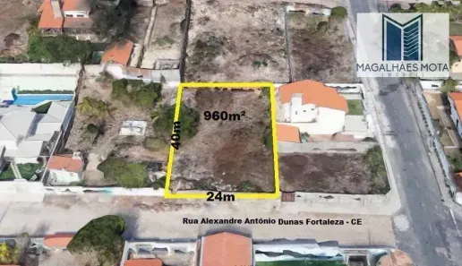 Lote/Terreno à venda, 960m² no De Lourdes, Fortaleza