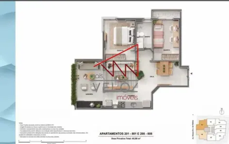 Apartamento com 1 Quarto à venda, 34m² no Centro, Rio de Janeiro