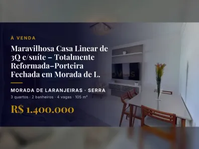 Casa com 3 Quartos à venda, 105m² no Morada de Laranjeiras, Serra