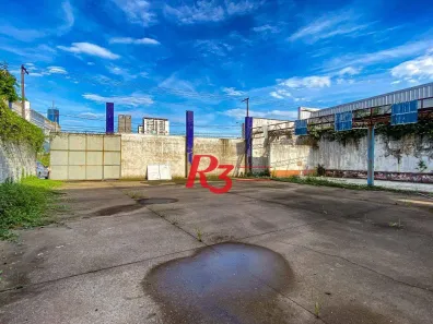 Lote/Terreno para alugar, 748m² no Vila Mathias, Santos