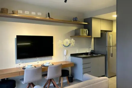 Flat com 1 Quarto para alugar, 25m² no Indianópolis, São Paulo