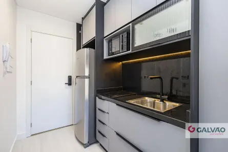 Apartamento com 1 Quarto para alugar, 22m² no Centro, Curitiba