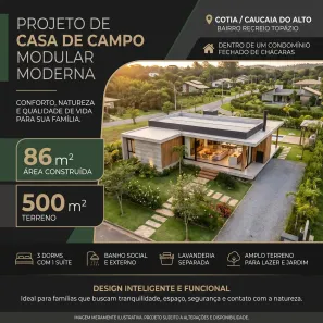 Fazenda/Sítio com 3 Quartos à venda, 86m² no Recreio Topázio (Caucaia do Alto), Cotia