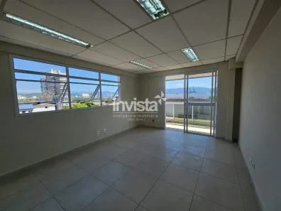 Sala Comercial para alugar, 85m² no Estuário, Santos