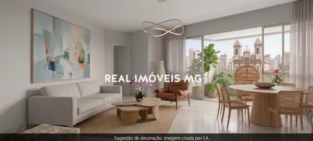 Apartamento com 3 Quartos para alugar, 116m² no Centro, Belo Horizonte
