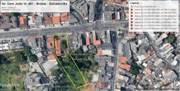 Lote/Terreno à venda, 3000m² no Brotas, Salvador