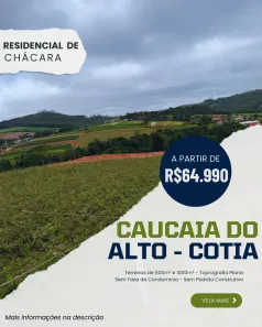 Lote/Terreno à venda, 500m² no Centro (Caucaia do Alto), Cotia