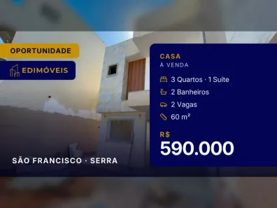Casa com 3 Quartos à venda, 106m² no São Francisco, Serra