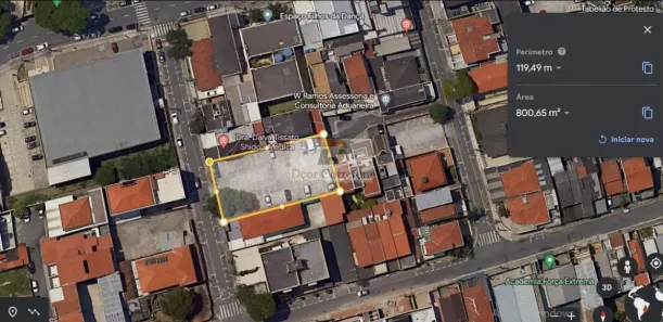 Lote/Terreno à venda, 800m² no Centro, Diadema