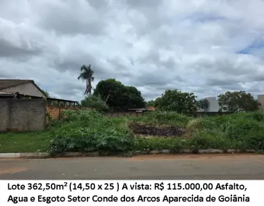 Lote/Terreno à venda, 362m² no Setor Conde dos Arcos Complemento, Aparecida de Goiânia