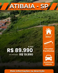 Lote/Terreno à venda, 500m² no Bosque dos Eucalíptos, Atibaia