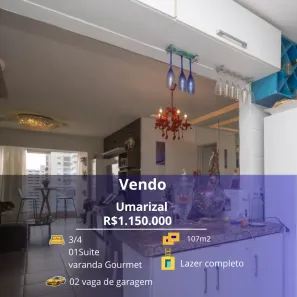 Apartamento com 3 Quartos à venda, 107m² no Umarizal, Belém