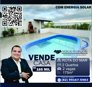 Casa com 2 Quartos à venda, 175m² no Benedito Bentes, Maceió