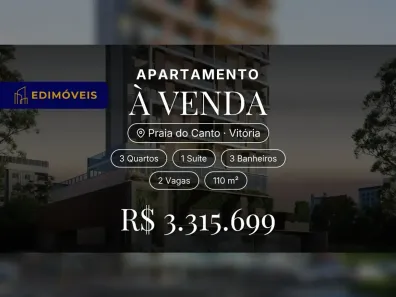 Apartamento com 3 Quartos à venda, 110m² no Praia do Canto, Vitória
