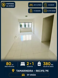 Apartamento com 2 Quartos à venda, 80m² no Tamarineira, Recife