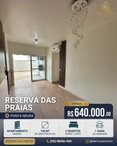 Apartamento com 3 Quartos à venda, 150m² no Ponta Negra, Manaus