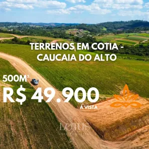 Lote/Terreno à venda, 500m² no Tijuco Preto(Caucaia do Alto), Cotia