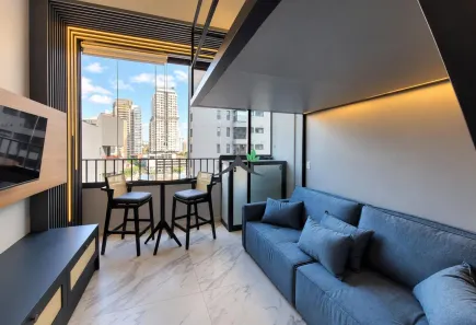 Apartamento com 1 Quarto para alugar, 34m² no Jardim das Acácias, São Paulo