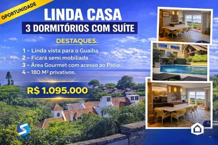 Casa de Condomínio com 3 Quartos à venda, 180m² no Sétimo Céu, Porto Alegre