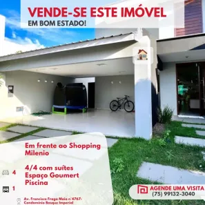 Casa de Condomínio com 4 Quartos à venda, 10m² no Cidade Nova, Feira de Santana