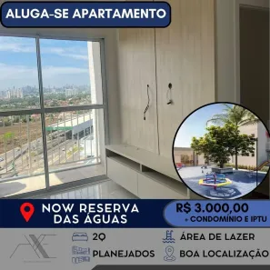 Apartamento com 2 Quartos para alugar, 54m² no Fazenda Criméia Caveiras, Goiânia