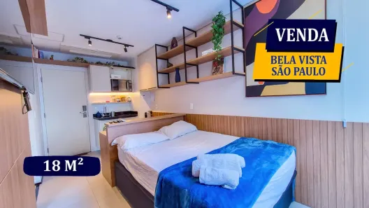 Flat com 1 Quarto à venda, 18m² no Consolação, São Paulo