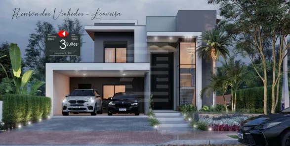 Casa de Condomínio com 3 Quartos à venda, 250m² no Residencial Aziz Louveira, Louveira