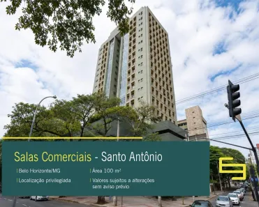 Sala Comercial para alugar, 100m² no Santo Antônio, Belo Horizonte
