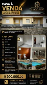 Casa com 2 Quartos à venda, 50m² no Tapanã (Icoaraci), Belém