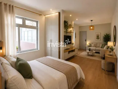 Apartamento com 1 Quarto à venda, 44m² no José Menino, Santos