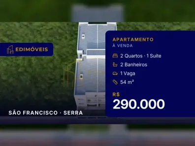 Apartamento com 2 Quartos à venda, 54m² no São Francisco, Serra