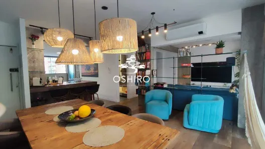 Apartamento com 3 Quartos para alugar, 129m² no José Menino, Santos