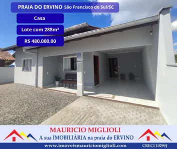 Casa com 2 Quartos à venda, 122m² no Praia do Ervino, São Francisco do Sul