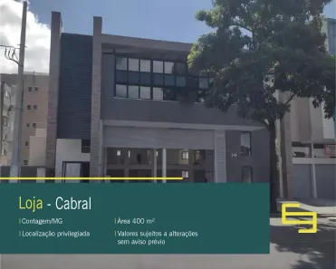 Sala Comercial para alugar, 400m² no Cabral, Contagem