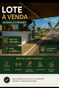 Lote/Terreno à venda, 431m² no Comercial Norte, Bayeux