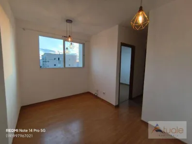 Apartamento com 2 Quartos para alugar, 44m² no Vila Bressani, Paulínia