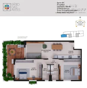 Apartamento com 2 Quartos à venda, 103m² no Pedra Branca, Palhoça