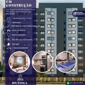 Apartamento com 2 Quartos à venda, 35m² no Iputinga, Recife