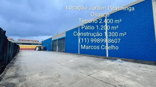 Galpão/Depósito/Armazém para alugar, 1300m² no Piratininga, Osasco