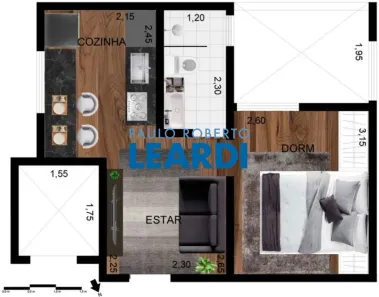 Apartamento com 1 Quarto à venda, 27m² no Vila Gea, São Paulo