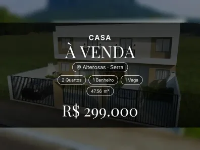 Casa com 2 Quartos à venda, 47m² no Alterosas, Serra