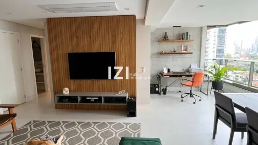 Apartamento com 3 Quartos para alugar, 128m² no Cidade Monções, São Paulo