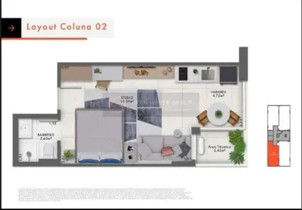 Apartamento com 1 Quarto à venda, 10m² no Icaraí, Niterói